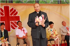 Bishop Yeung at the Caritas Charity Bazaars