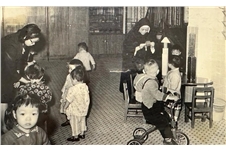 Sisters at the nursery school