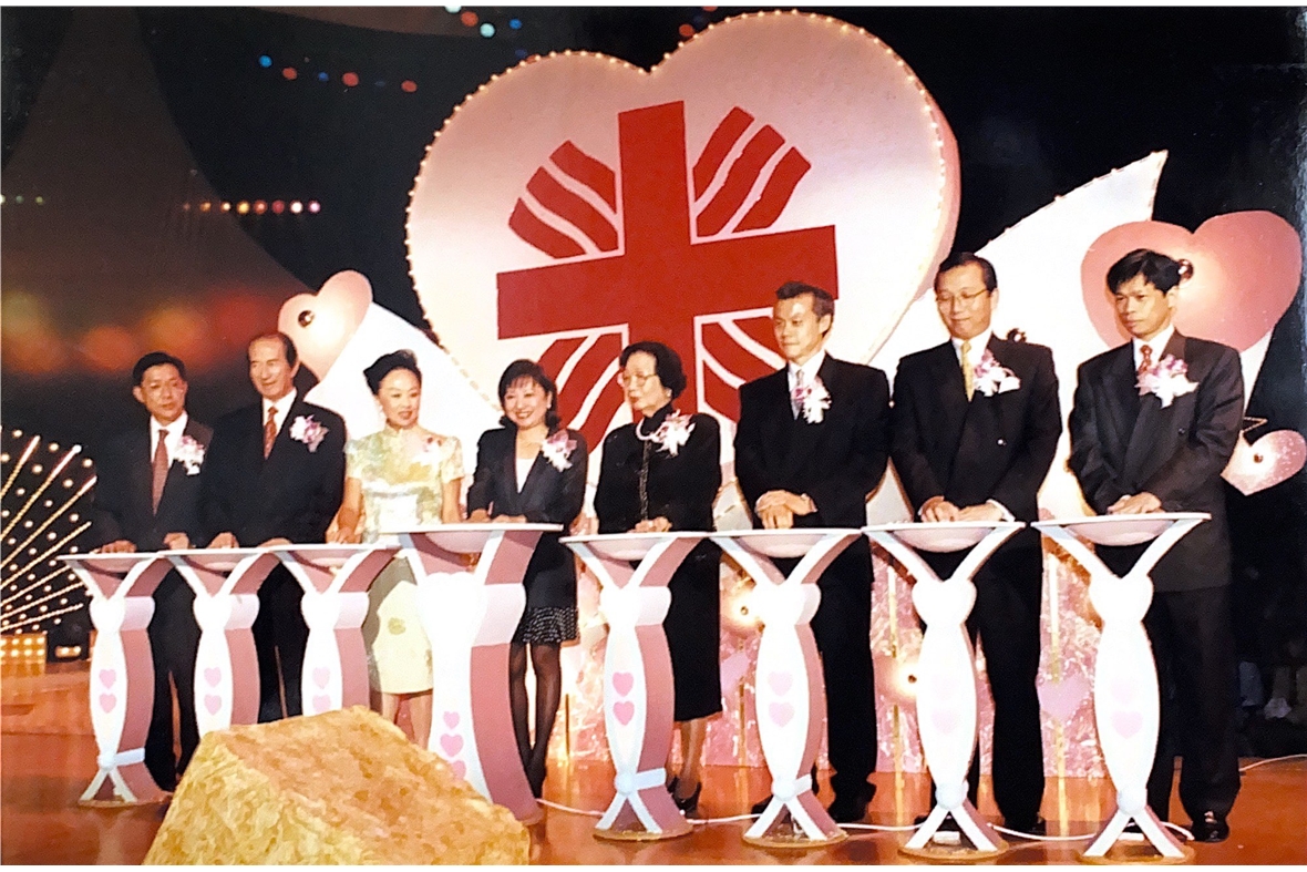 Lighting ceremony in the Caritas Charity TV Show